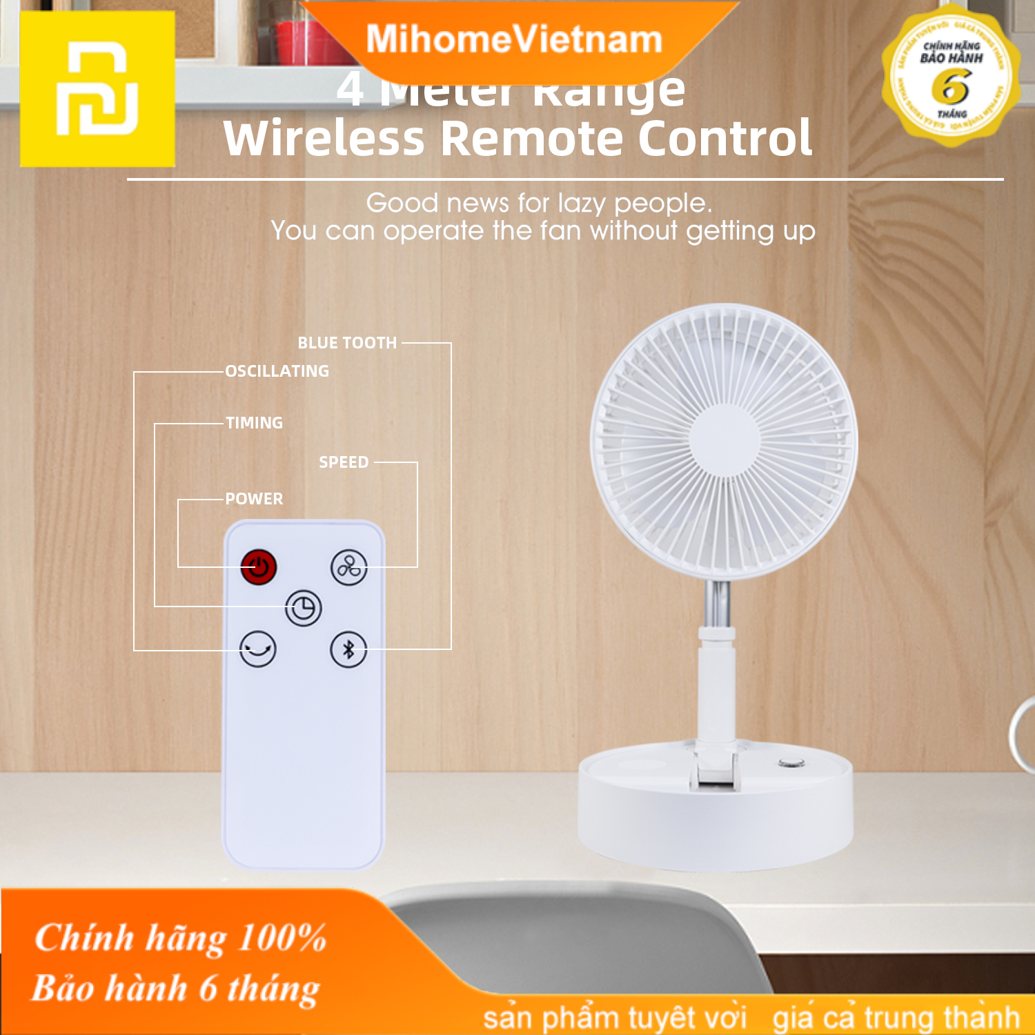 Quạt tích hợp loa không dây ZOLELE XIAOMI - Audio foldable fan ZOLELE XIAOMI