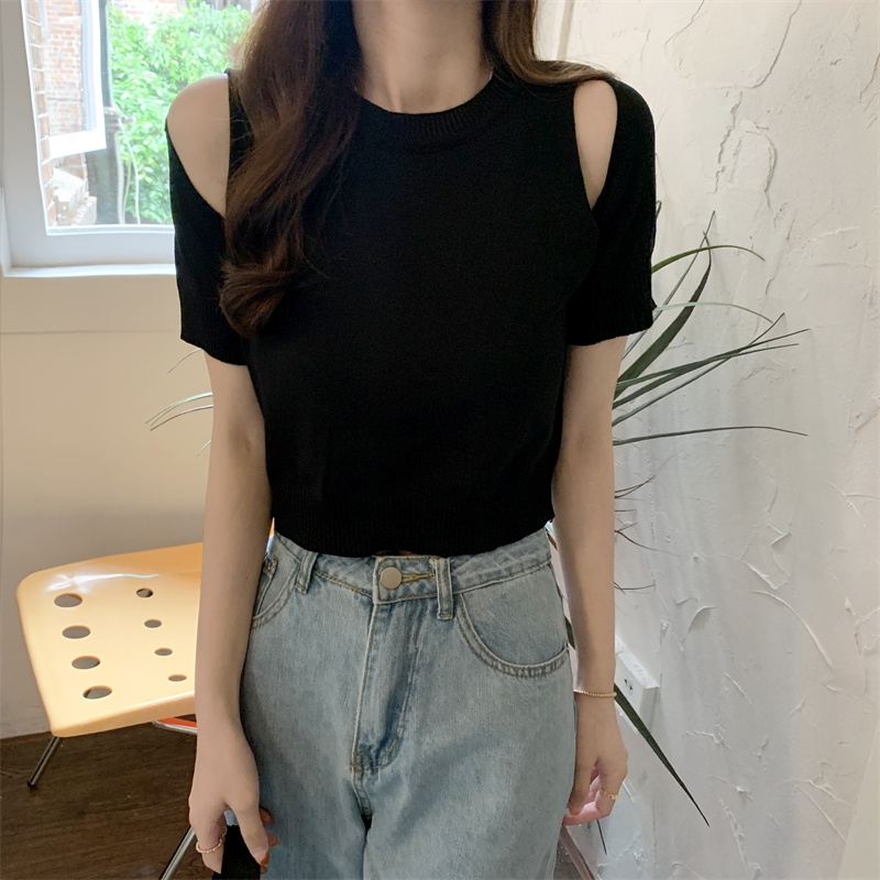 NRVP Áo Khoác Cardigan Dệt Kim Tay Ngắn Dáng Rộng Thiết Kế Mới Thời Trang Theo Phong Cách Hàn Quốc