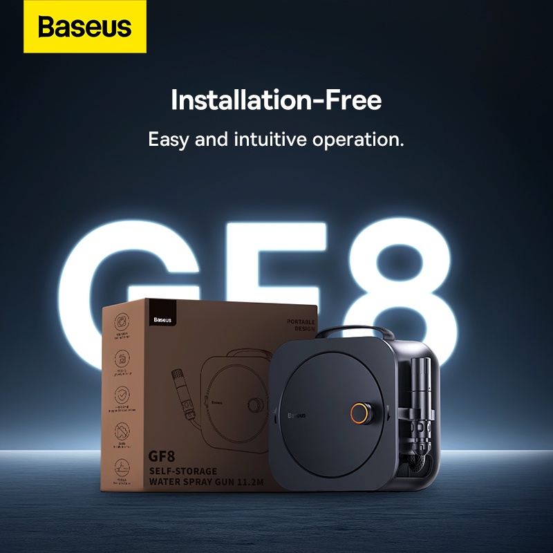 [HÀ NỘI] Bộ Vòi Xịt Rửa Ô Tô Tăng Áp Baseus GF8 Self-storage Water Spray