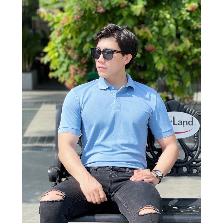 Áo polo nam trơn  cổ bẻ 5 màu vải cá sấu Cotton xuất xịn,chuẩn form, sang trọng - thanh lịch TB010