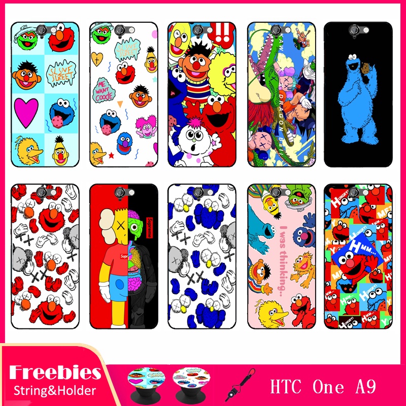 Ốp Lưng Silicon HọA TiếT Sesame Street VớI VòNg Giá Đỡ Và Dây Đeo Cho HTC One A9