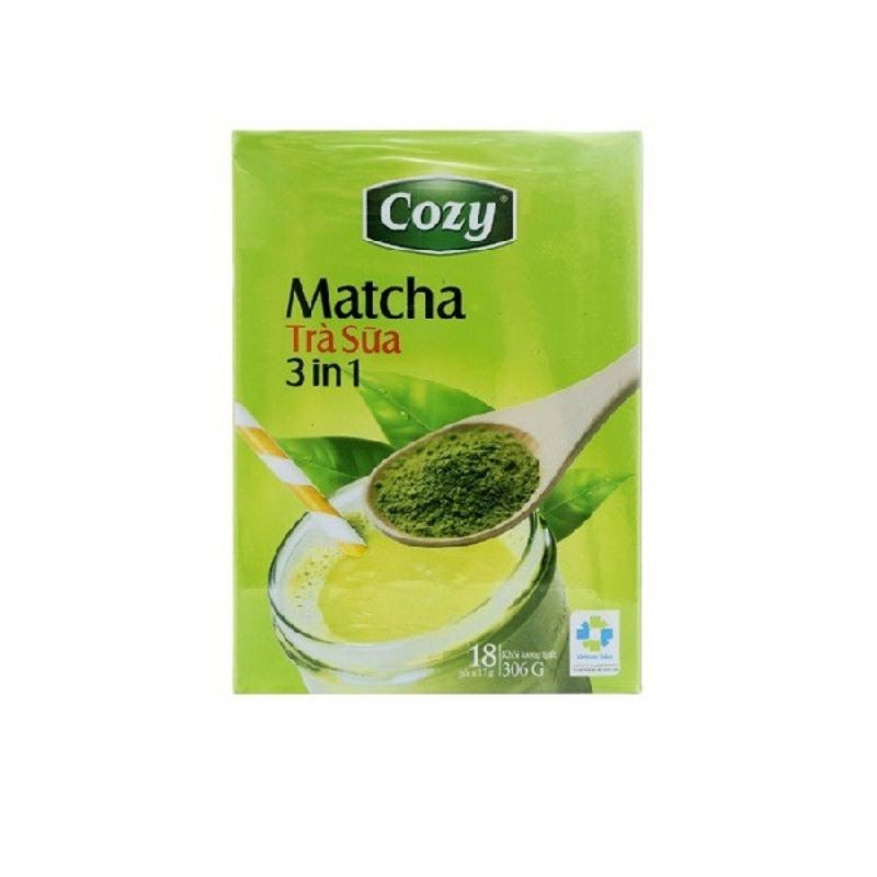 Trà Sữa Matcha Cozy 3 in 1 hộp 18 gói