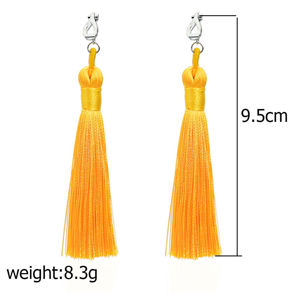 Khuyên tai tua tua tùy chọn màu sắc thời trang cá tính