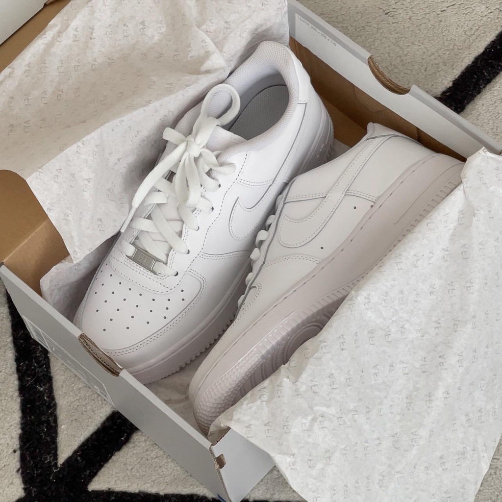 Giày_Nike AF1 Trắng, Giày_Nike Air Force 1 Full Trắng Cao Cấp Full Size Nam Nữ ( Full BILL BOX )