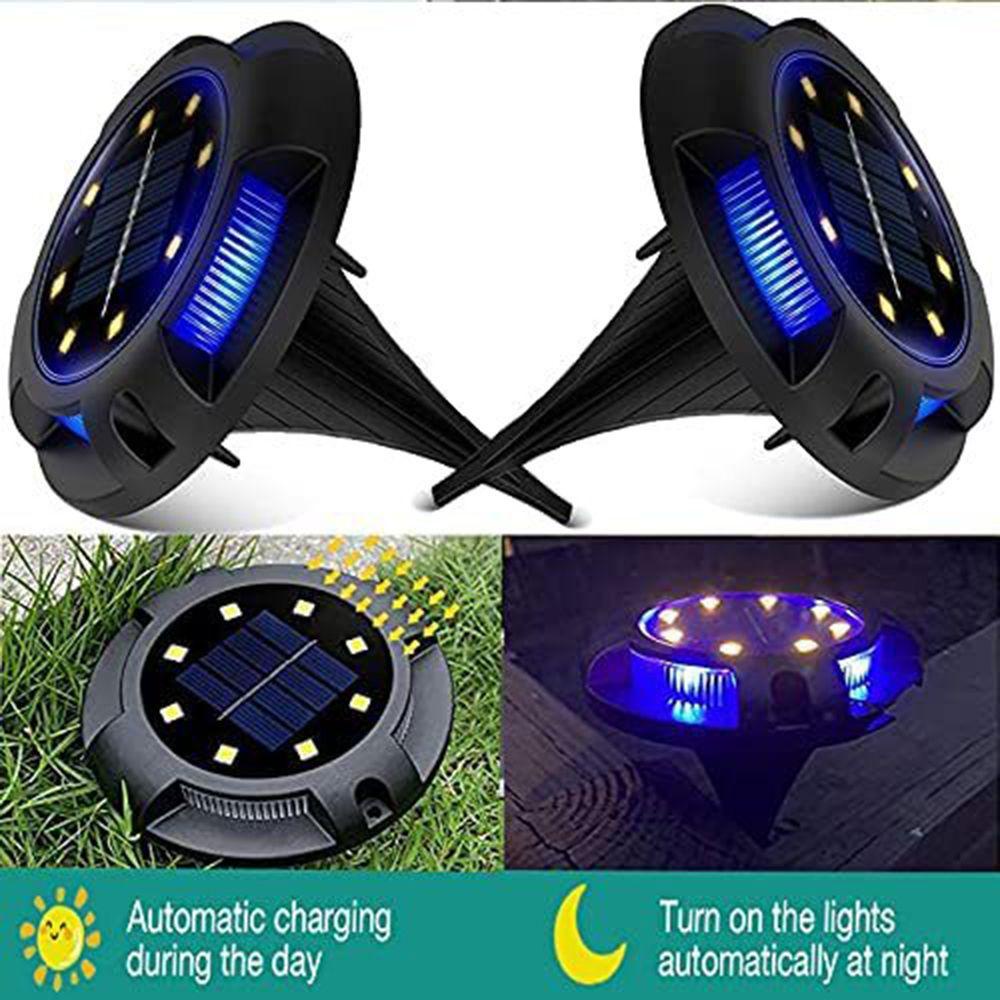 YOLA Đèn LED Âm Đất 12 Bóng Sử Dụng Năng Lượng Mặt Trời