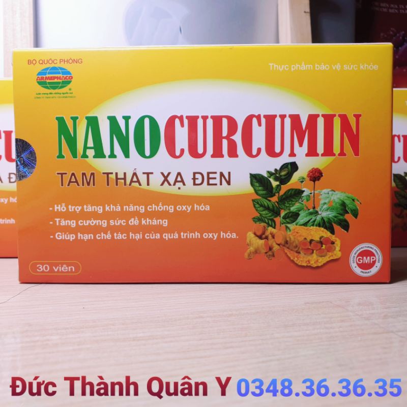 Nano Curcumin Tam Thất Xạ Đen - Bộ Quốc Phòng sản xuất