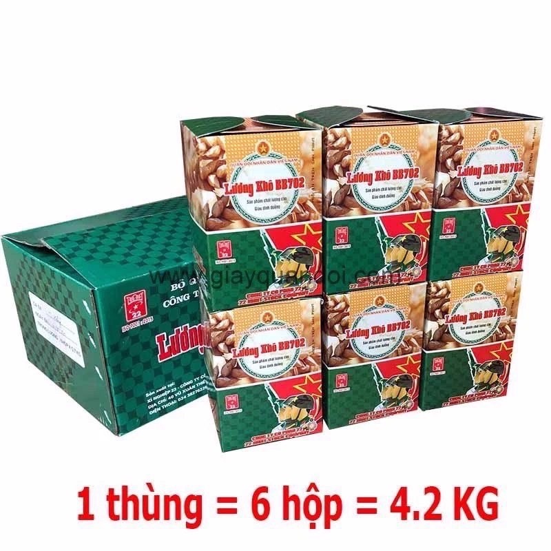 1 thùng lương khô quân đội BB702 - 4,2kg