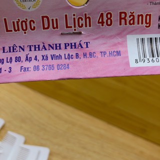 lược du lịch dùng 1 lần 48 răng
