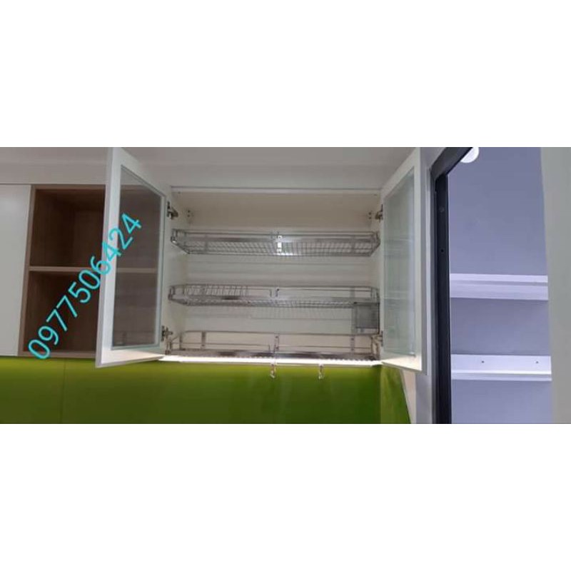 kệ úp chén dĩa 1 ngăn inox 304 đặc