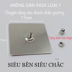 Combo 10 miếng dán inox chuyên dụng cho thanh chắn giường