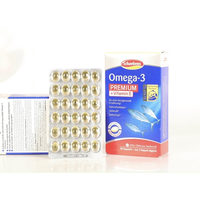 VIÊN UỐNG BỔ SUNG OMEGA 3 + VITAMIN E PREMIUM SCHAEBENS