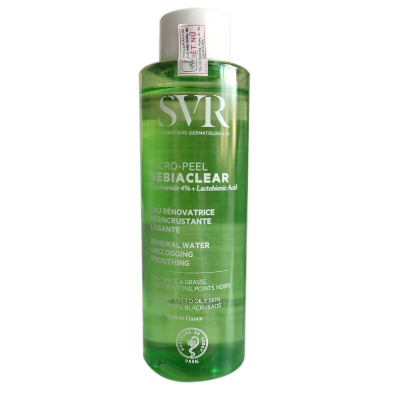 Nước Hoa Hồng Cho Da Dầu Mụn SVR Micro Peel Sebiaclear 150ml