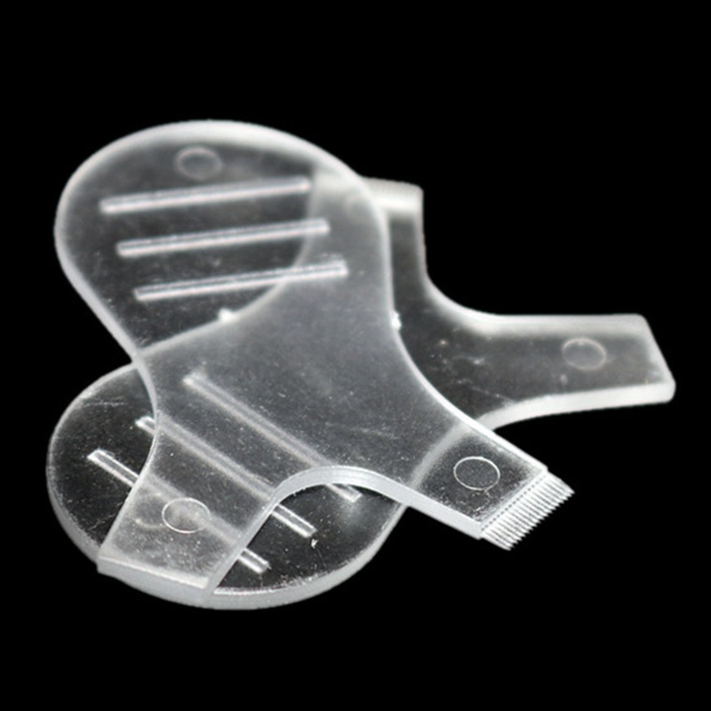 Set 5 Lược Chải Lông Mi Mini Hình Chữ Y Bằng Nhựa Trong Suốt