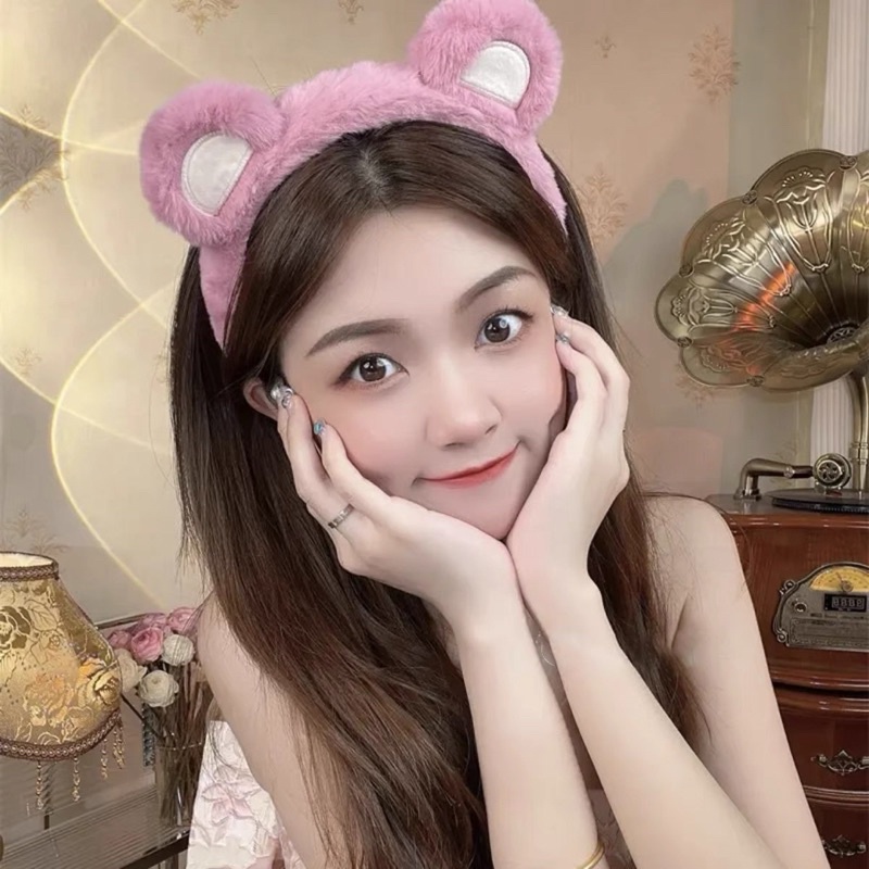 Bờm tóc nữ  Kẹp tóc hình tai gấu Lotso dễ thương cho nữ J123