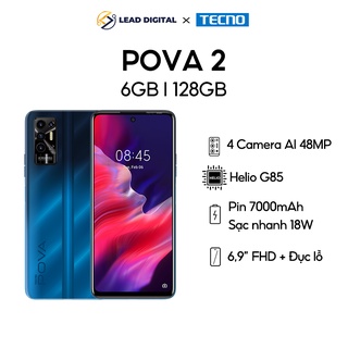Điện thoại TECNO Pova 2 6GB /128GB Pin 7000mAh Màn hình 6.9" BH 13T