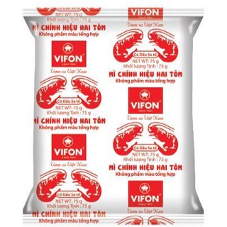 Combo 5 gói mì Hai tôm chính hiệu Vifon (1 gói 75g)