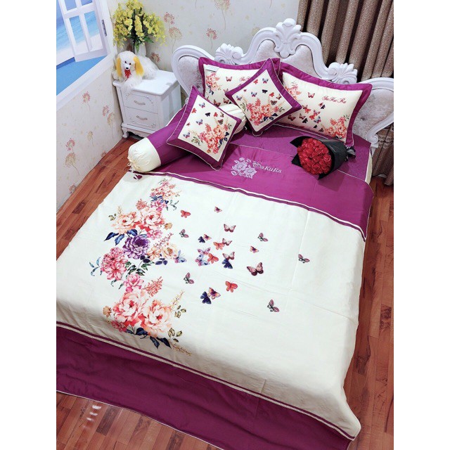 Drap satin cưới chần bông 7 món