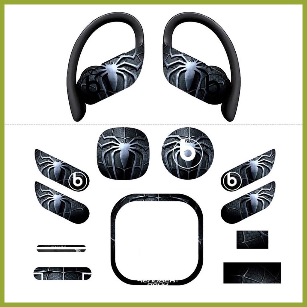 Miếng Dán Trang Trí Tai Nghe In Chữ beats powerbeats pro Thời Trang Cá Tính