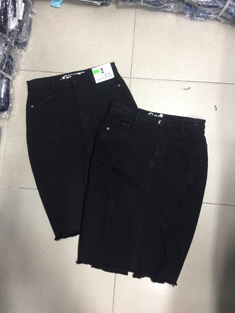 váy jeans bút chì xẻ sau | BigBuy360 - bigbuy360.vn
