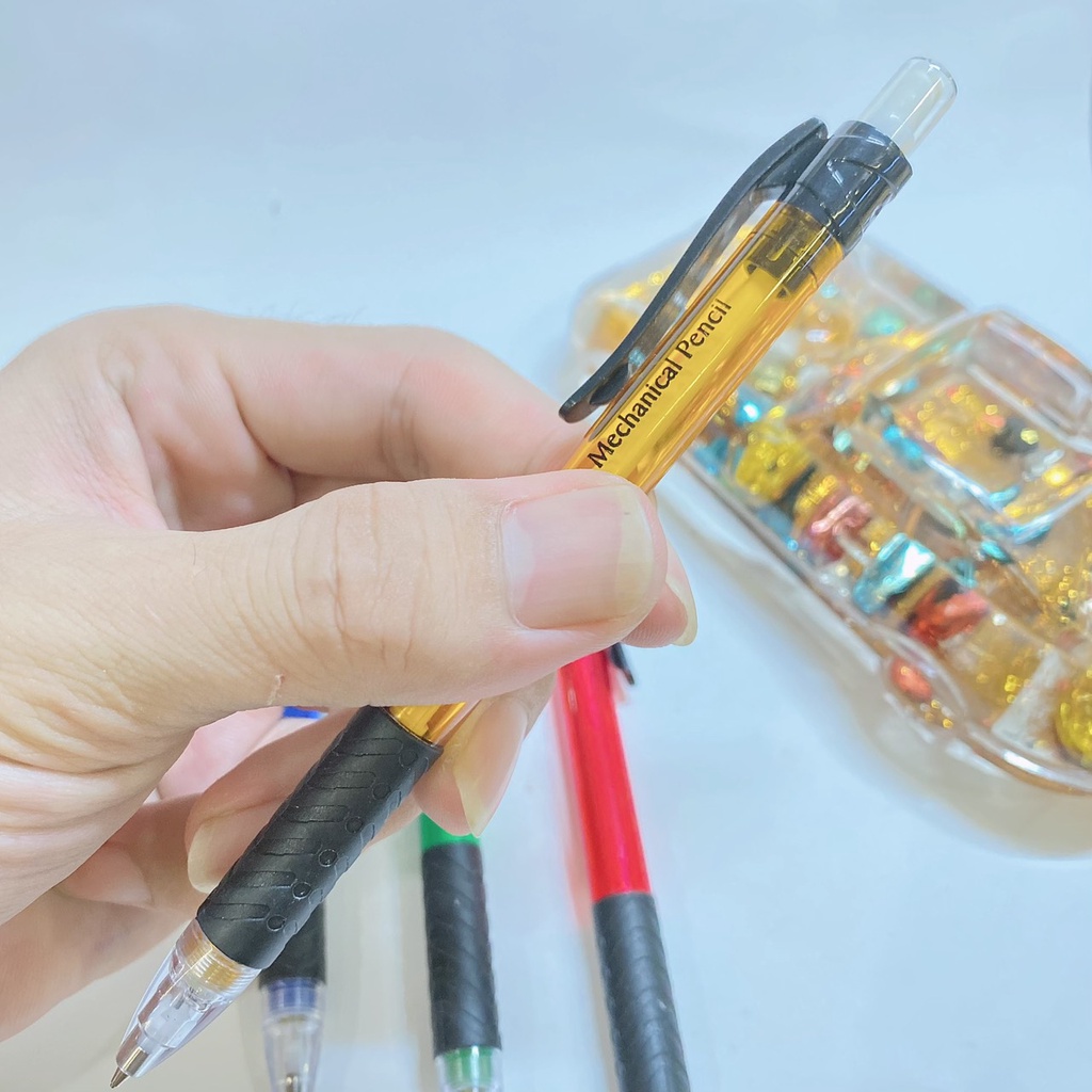 Bút chì bấm Cello cao cấp, Bút chì kim dễ dàng thay ngòi và kèm cục tẩy tiện lợi