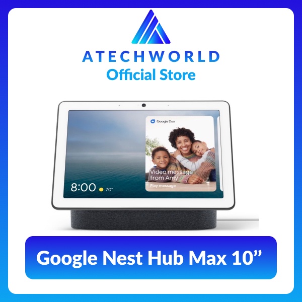 Màn Hình Cảm Ứng Thông Minh Google Nest Hub Max 10" Full HD Tích Hợp Trợ Lý Ảo - Hàng Chính Hãng