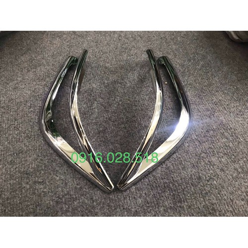 Ốp đèn Gầm, ốp đèn Sương mù Vios 2014-2015-2017-2018 mạ Crom, Sau, Op den, op vien den