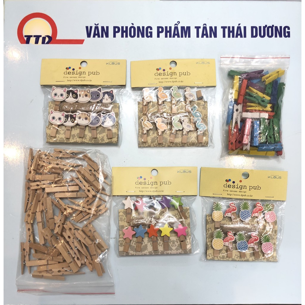 KẸP GỖ TREO ẢNH, TRANG TRÍ NHIỀU MẪU