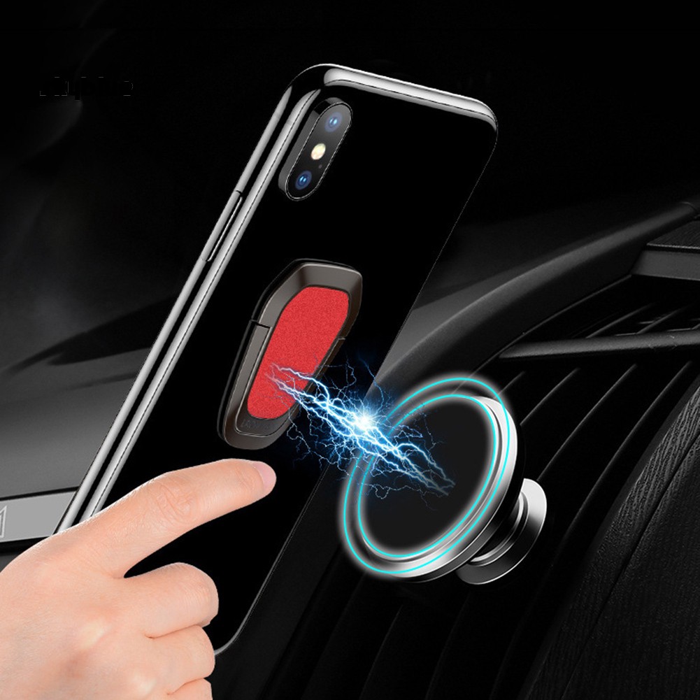Dụng cụ đỡ đứng điện thoại siêu mỏng từ kim loại xoay 360 độ tiện dụng