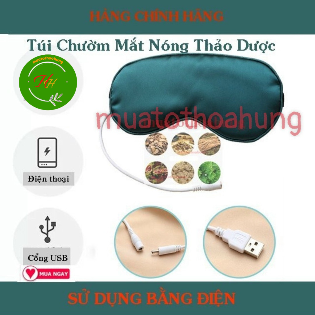 Túi Chườm Mắt Thảo Dược Làm Nóng Bằng Điện ( USB) Thư Giản - Giảm Nếp Nhăn Quầng Thâm Mắt