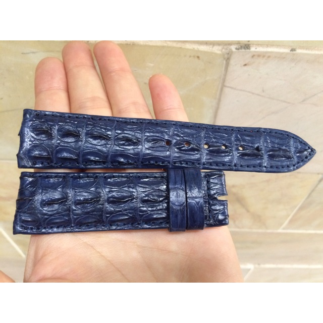 Dây Đồng Hồ Da Cá Sấu Gai Lưng Size 22-24