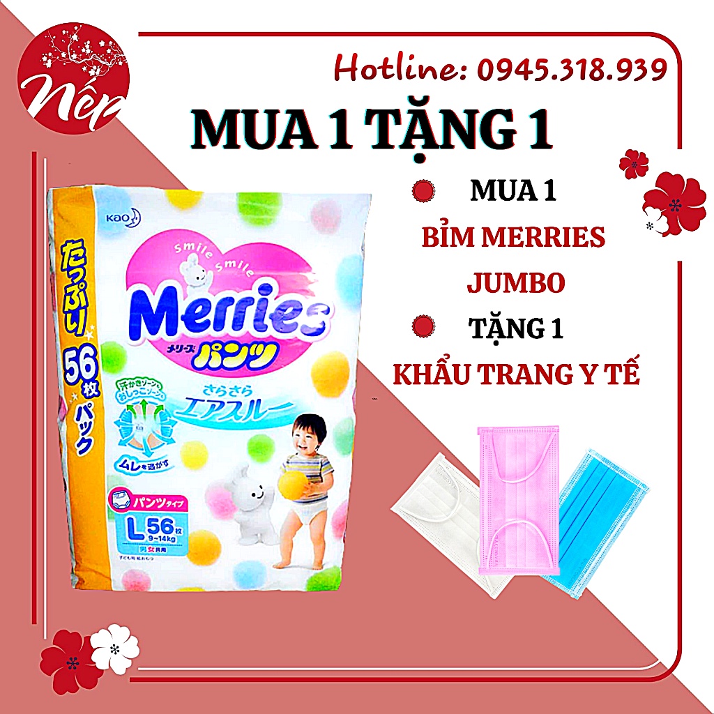 BỈM DÁN / QUẦN MERRIES JUMBO NỘI ĐIẠ L56,M76...