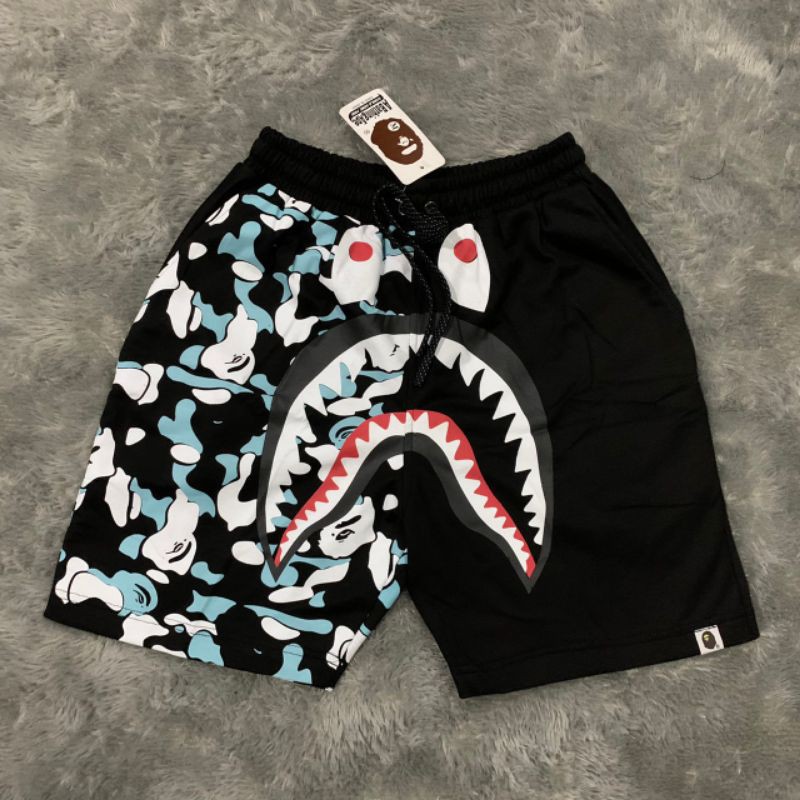 Bape Quần Short Họa Tiết Rằn Ri Cá Tính Trẻ Trung