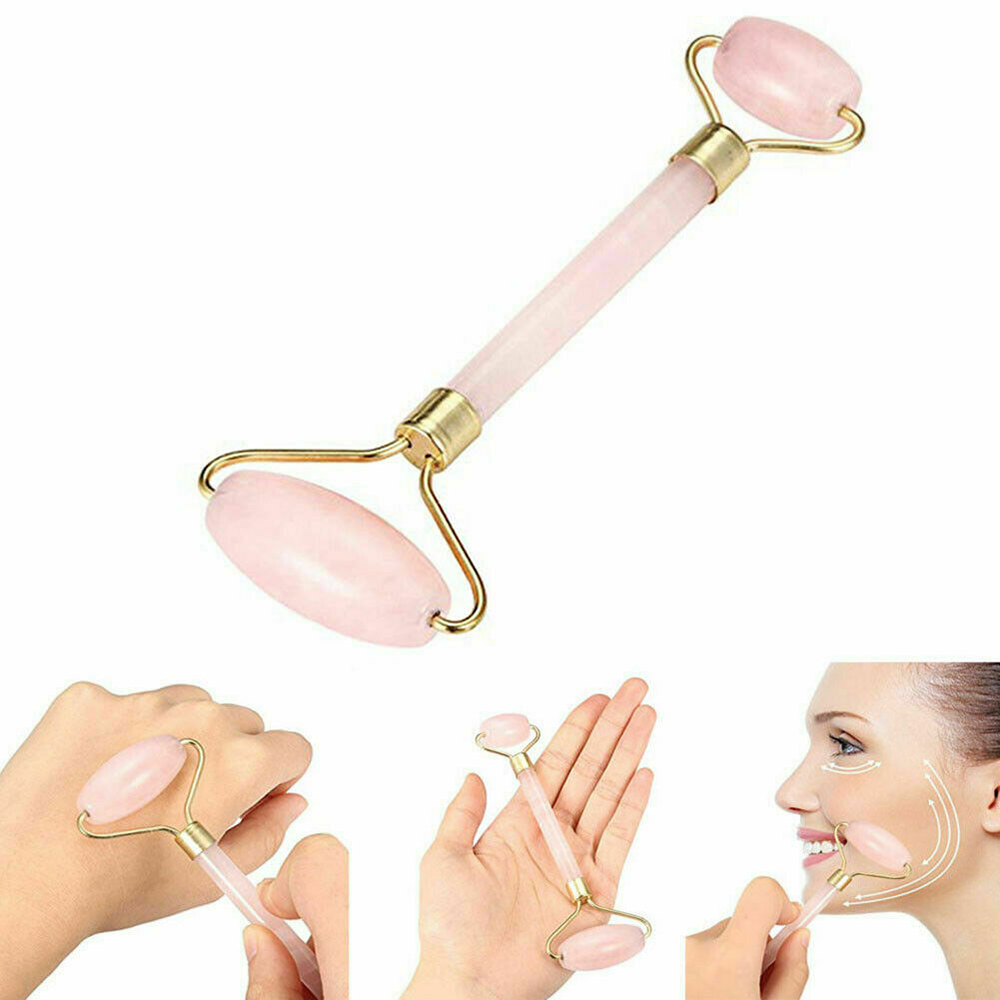 [Hàng mới về] Thanh lăn massage mặt/cổ bằng đá ngọc bích tiện dụng