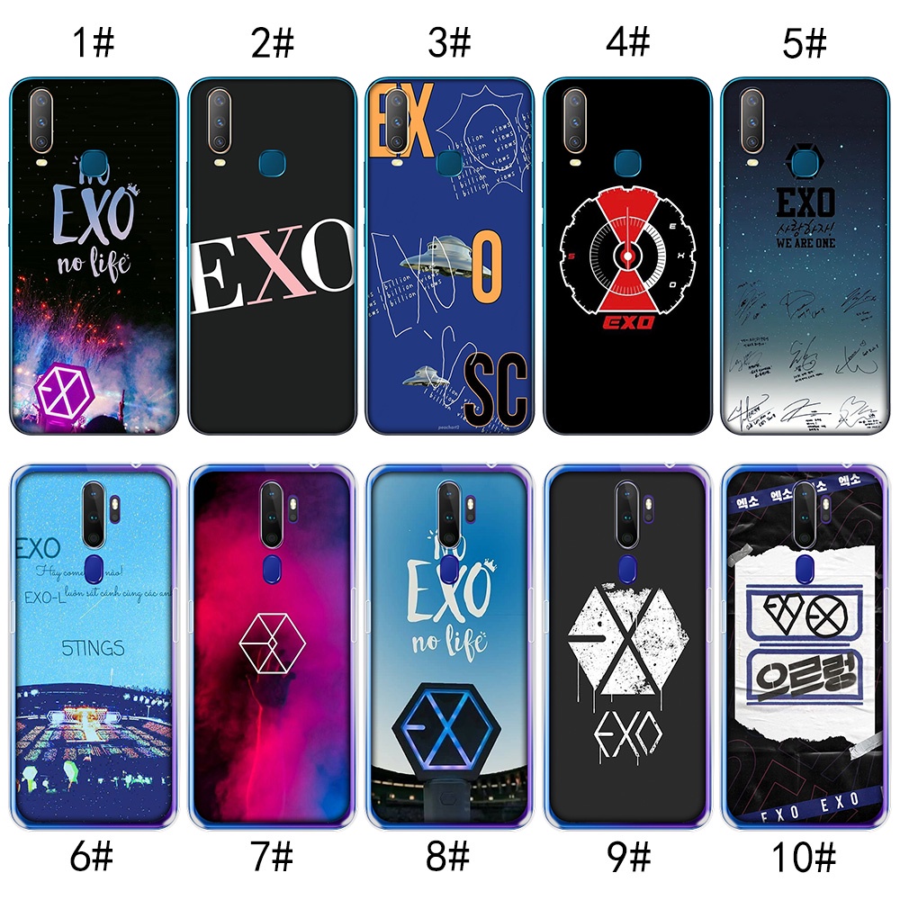 Ốp Điện Thoại Trong Suốt Hình Kokp EXO Cho OPPO A3s A5 A5s A7 A9 A52 A72 A92 A53 A32 2020 MZD101