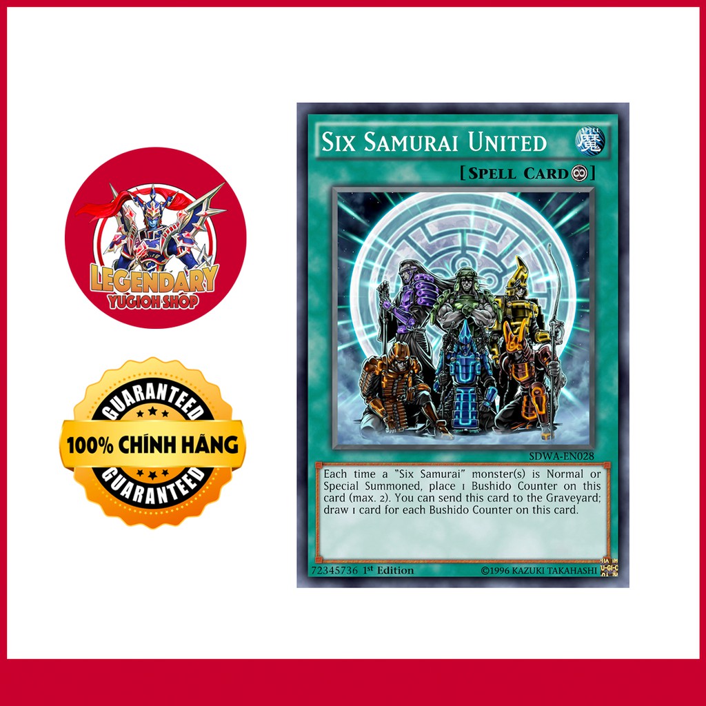[Thẻ Bài Yugioh Chính Hãng] Six Samurai United