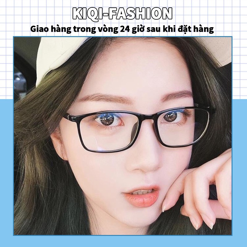 Mắt kính gọng hình chữ nhật 0-400 thời trang cho nam nữ