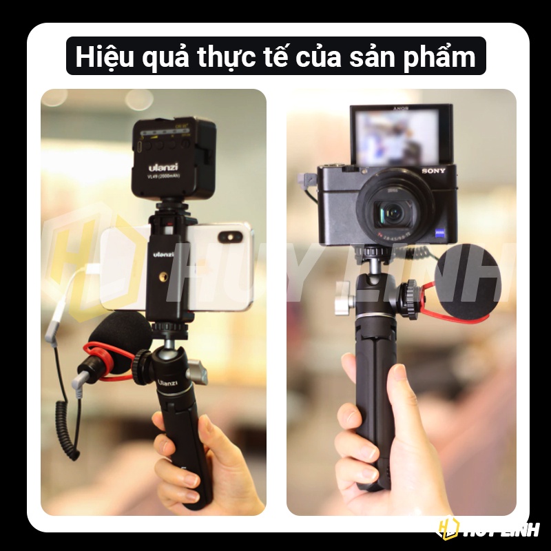 Bộ Tripod Mini Ulanzi U-Vlog Lite sử dụng cho điện thoại và máy ảnh DSLR