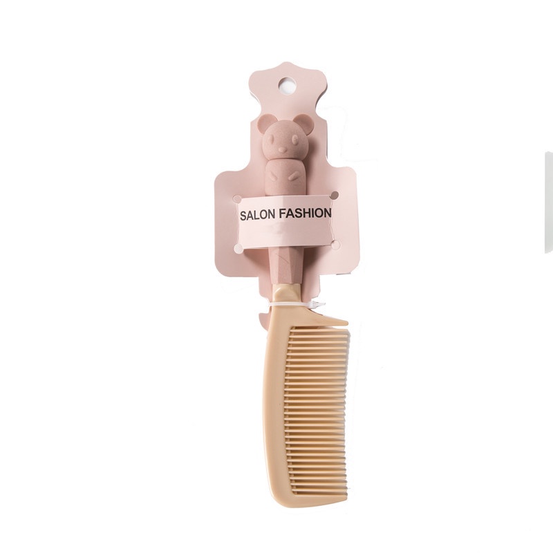 Lược chải tóc có đầu gấu thỏ dễ thương màu pastel giá sỉ chải tóc êm đầu