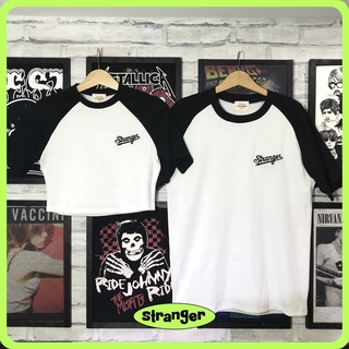 Áo Cặp Raglan STRANGER® Trắng - Đen