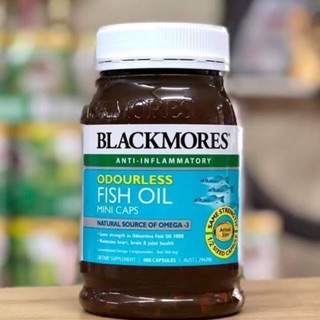 Hộp nhựa đựng Dầu cá không mùi Blackmores Fish oil 400v