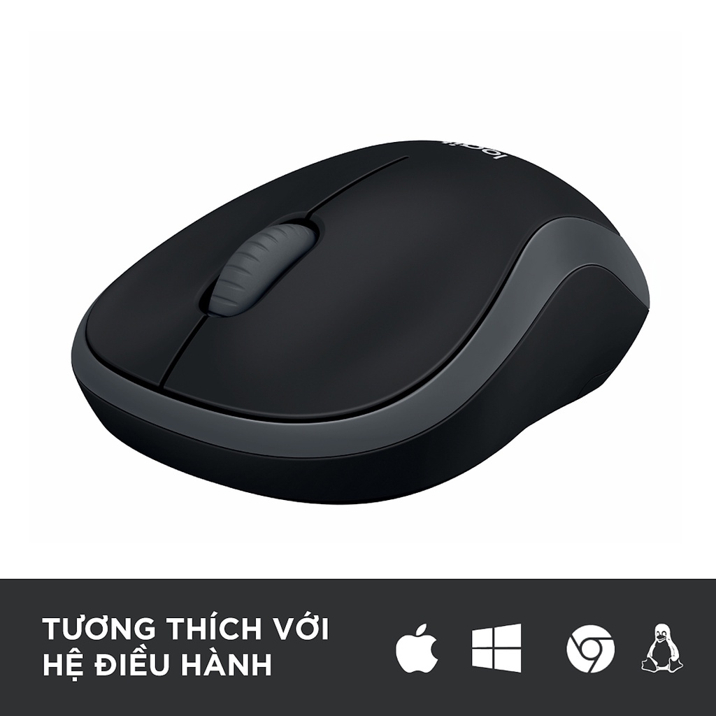 Chuột không dây Logitech M186 thiết kế thuận cả 2 tay(1000 DPI) - Hàng Chính Hãng