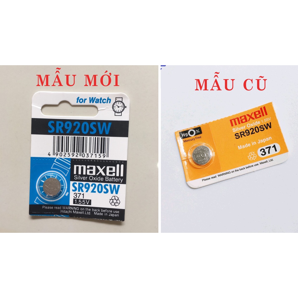Pin Đồng Hồ SR920SW 371 Maxell hàng chính hãng SR920 cho đồng hồ đeo tay