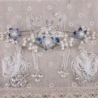 Bộ trâm cài tóc hán phục Trung Quốc DIY.