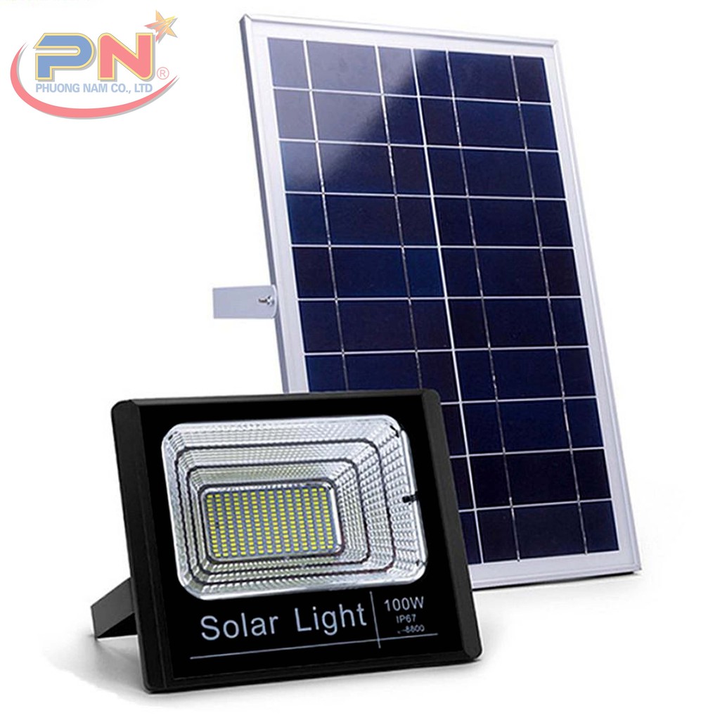 ĐÈN LED PHA NĂNG LƯỢNG MẶT TRỜI 100W IP66