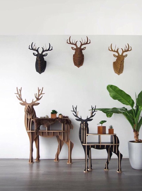 Đầu hươu trang trí phong thủy lộc trời cho tphcm