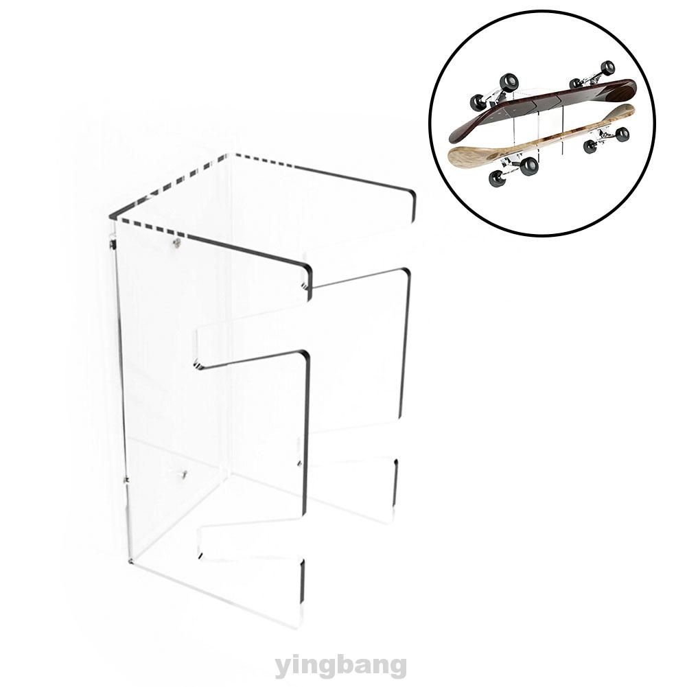 Giá Treo Ván Trượt Gắn Tường Bằng Acrylic Tiết Kiệm Không Gian Dễ Lắp Đặt