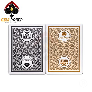 BÀI GEM POKER ONYX & MUSTARD® 100% PLASTIC CAO CẤP
