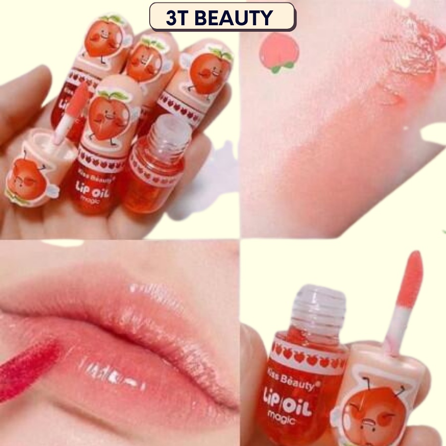 Sơn bóng dưỡng môi mùi đào LipOil Magic Kissbeauty
