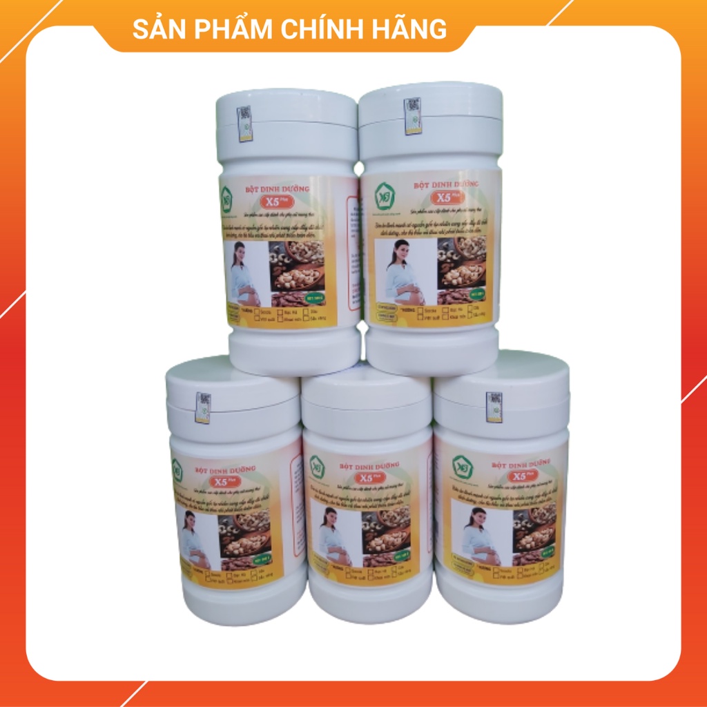 05 Bột dinh dưỡng X5 Plus-dành cho bà bầu gồm các hạt ngũ cốc nảy mầm, bổ sung sữa gầy,đạm đậu nành,óc chó,hạnh nhân,...