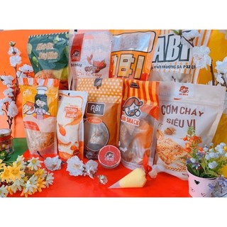 Combo bánh tráng mặn abi 10 vị